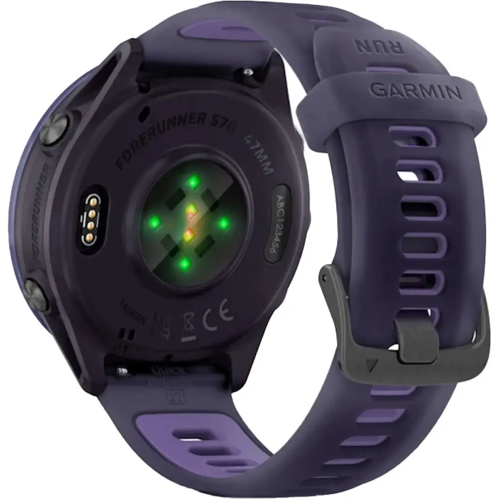 Смарт-годинник Garmin Forerunner 570 47mm Indigo Aluminium with Translucent Imperial Purple/Indigo Band (010-02971-02) [142391] - фото 7