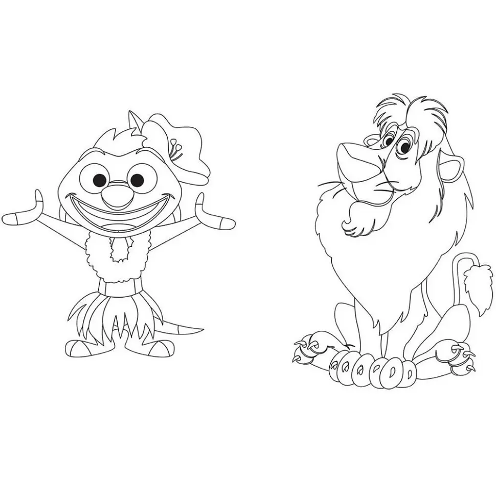 Раскраска "Игра с цветом. Король Лев" Ранок 1426001 Disney Малыш, 12 страниц - фото 2