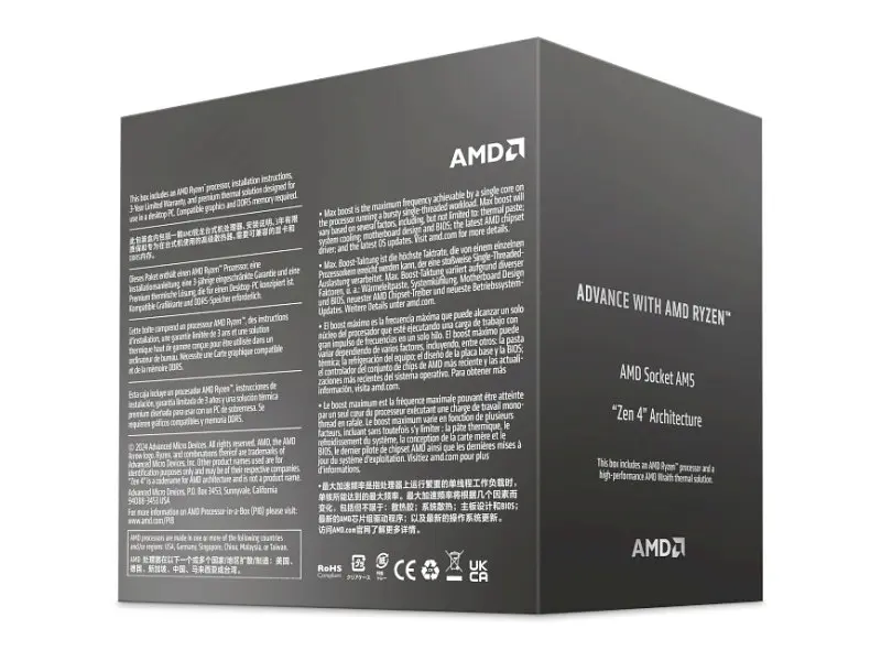 Процесор AMD Ryzen 7 8700F (100-100001590BOX) - фото 3