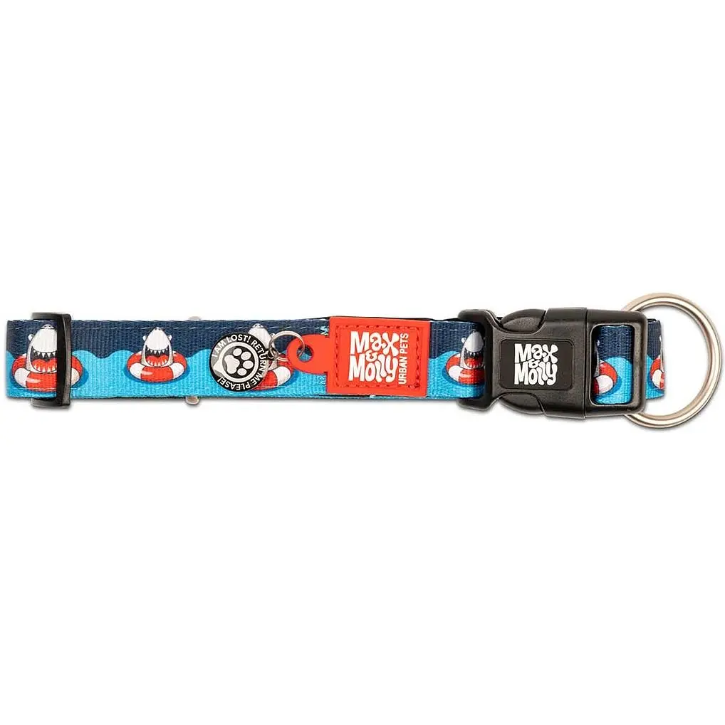 Ошейник для собак Max & Molly Smart ID Collar Frenzy the Shark XS 22-35x1.5 см - фото 4