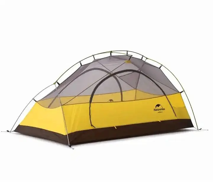 Палатка сверхлегкая двухместная Star-River 2 Updated Naturehike (NH17T012-T, 210T) с футпринтом - темно-зеленый, Темно-зеленый, Зеленый - фото 3
