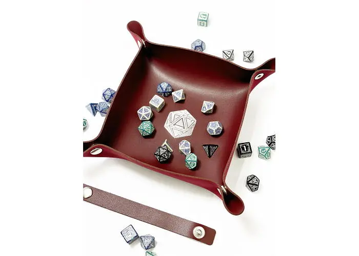 Настільна гра Планета Ігор Лоток для кубиків D20 (бургунді) (Dice tray D20 burgundy) (pi-dt009) - фото 5