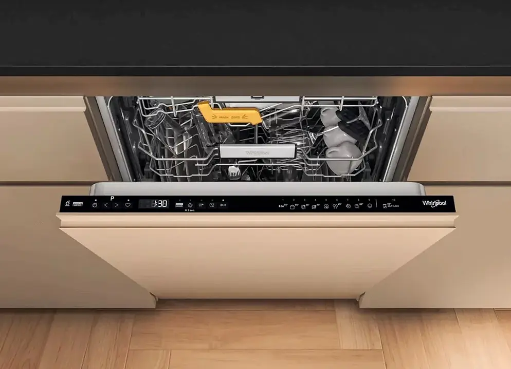 Посудомоечная машина Whirlpool встраиваемая, 14 комплектов A+++, 60 см, дисплей, белый - фото 6