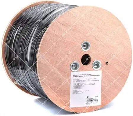 Кабель Atcom Standard (20799) Cat.5e FTP 0.5mm CCA Вита пара, для зовнішніх робіт, пометрово - фото 2