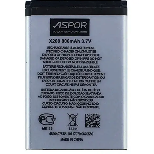 Акумулятор Aspor AB463446B для Samsung X200/E250/E900/C3010