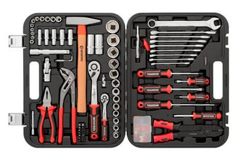Набор ручного инструмента Intertool Storm ET-8100 1/4" x 1/2" в наборе 100 предметов - фото 2