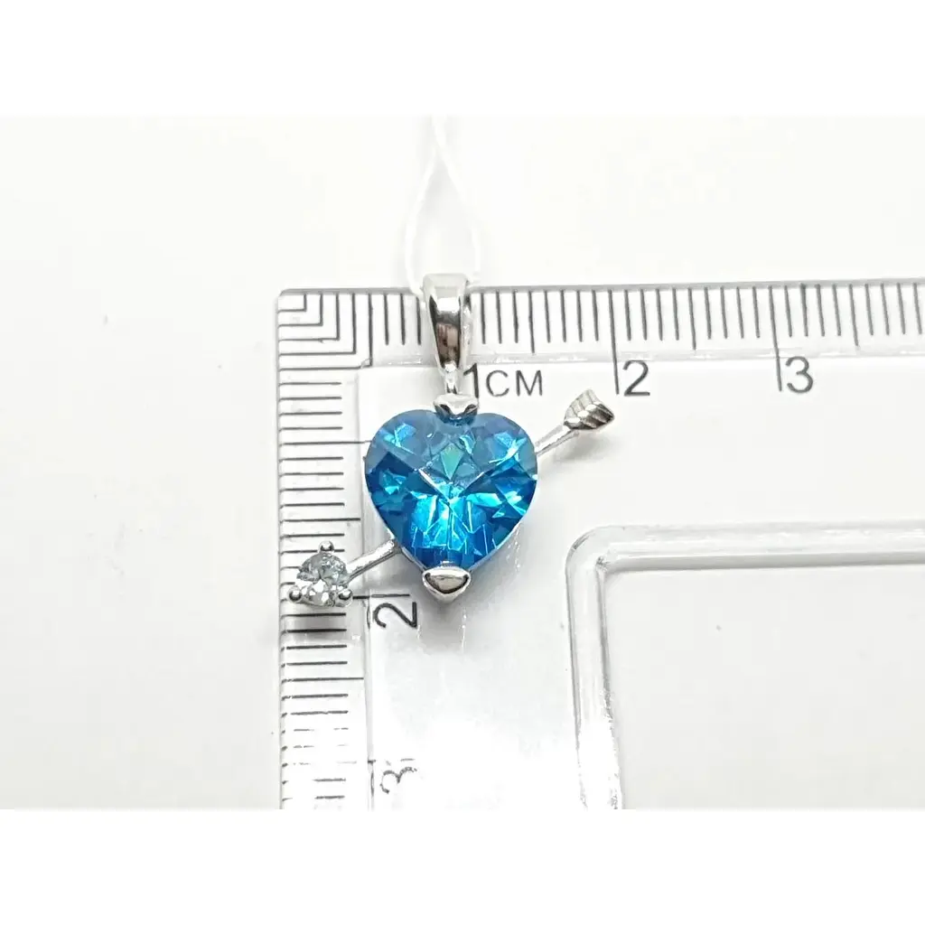 Срібна підвіска Silvex 925 з фіанітом. П2ФТ/471 - фото 4