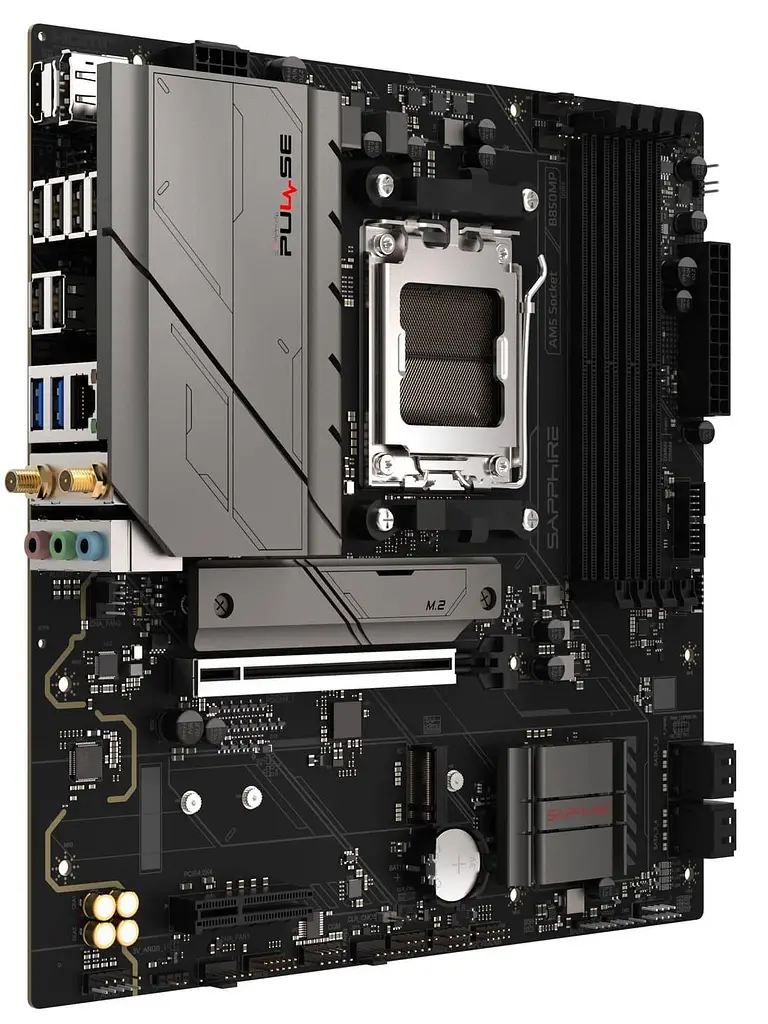 Материнська плата Sapphire PULSE B850M WIFI (52123-04-40G) (Socket AM5, AMD B850, Micro-ATX) - фото 5