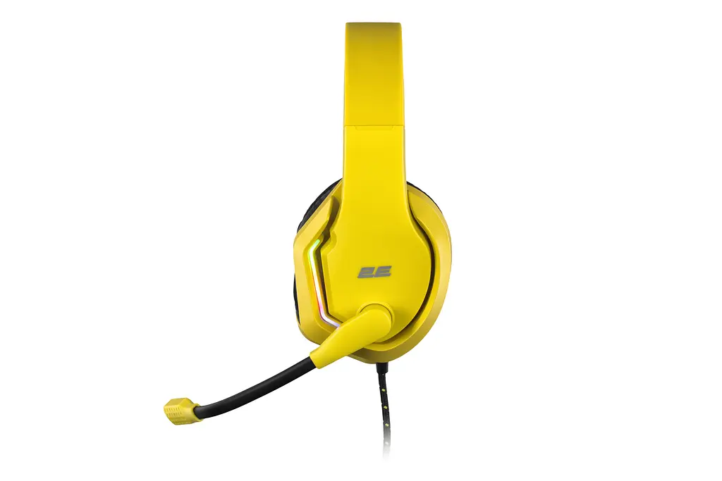 Навушники ігрові з мікрофоном 2E GAMING HG315 Yellow, 7.1, USB-A, RGB, 2 м - фото 5