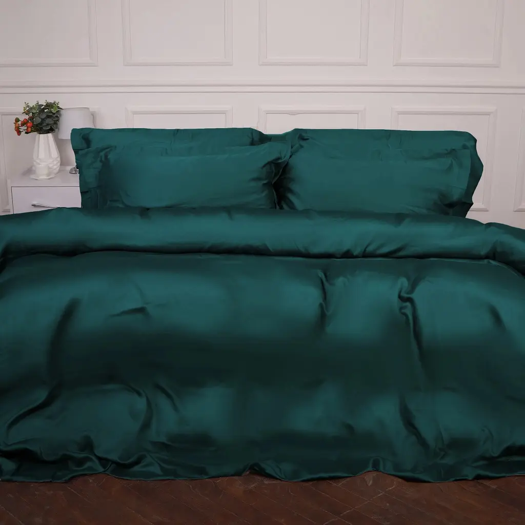 Постільна білизна MirSon Tencel №07 Emerald 200x220 Євро (2200009370991)