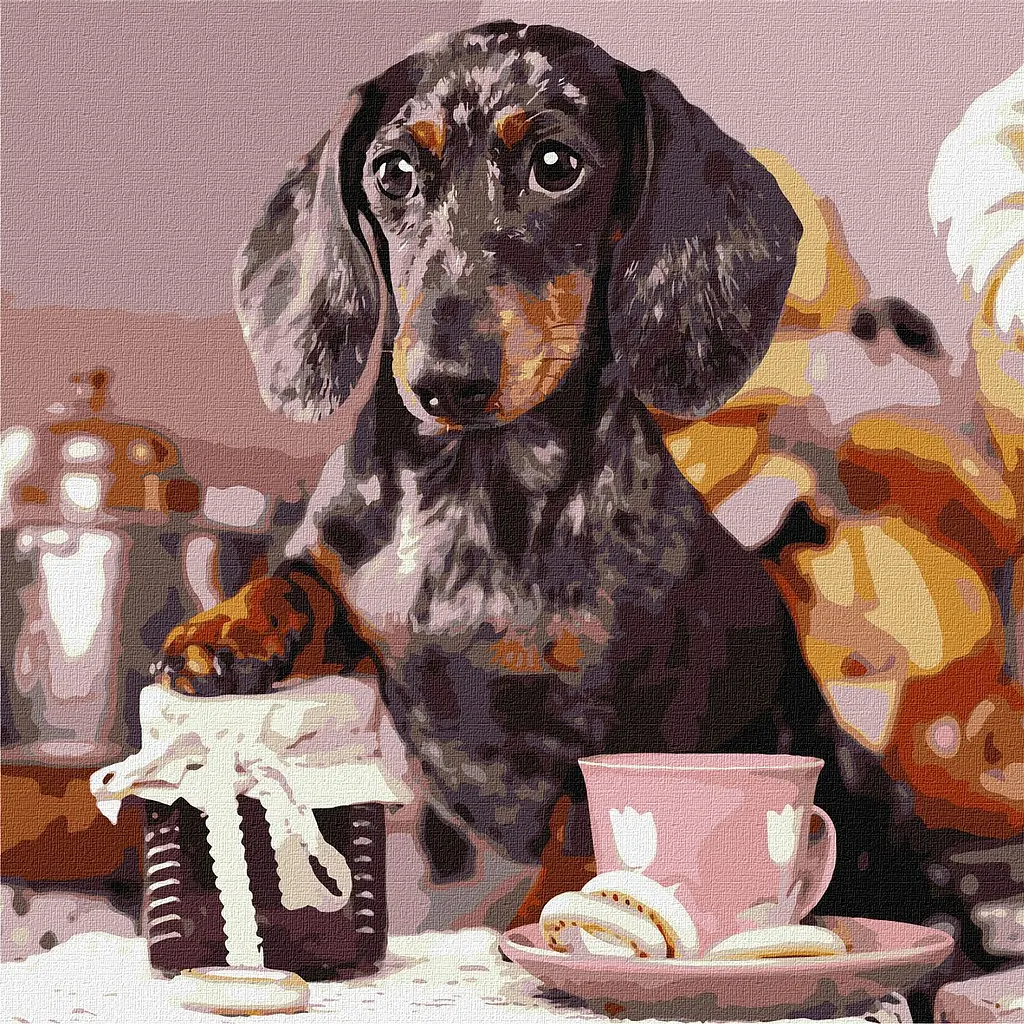 Набір для розпису по номерах Ideyka Аромат лілій 40х50 см та Пухнастий кухар 40х40 см (СKHO1384) - фото 3