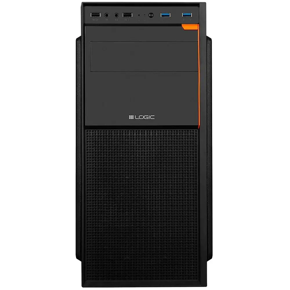 Корпус LogicConcept J23 USB 3.0x2+2.0x2 BLACK без БЖ ATX (AT-J023-10-0000000-0002) - фото 5