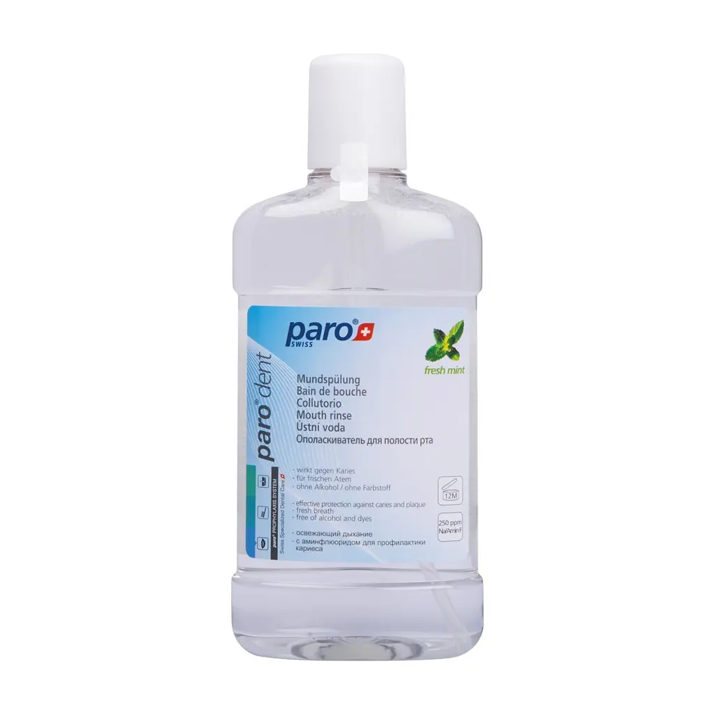 Ополіскувач для порожнини рота Paro Swiss dent з амінофторидом 500 мл (7610458026762) - фото 2