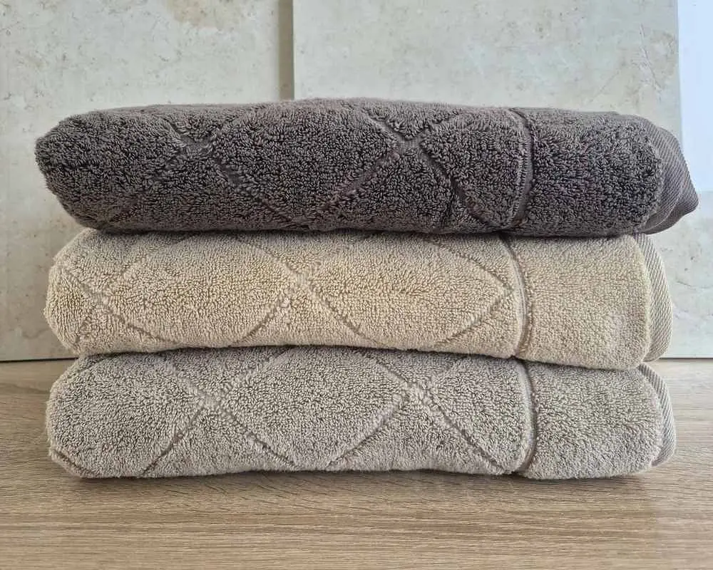 Набір турецьких махрових рушників Cestepe MicroCotton Premium 3 штуки 70x140 Eva 2 щільність 600 г/м2 - фото 3