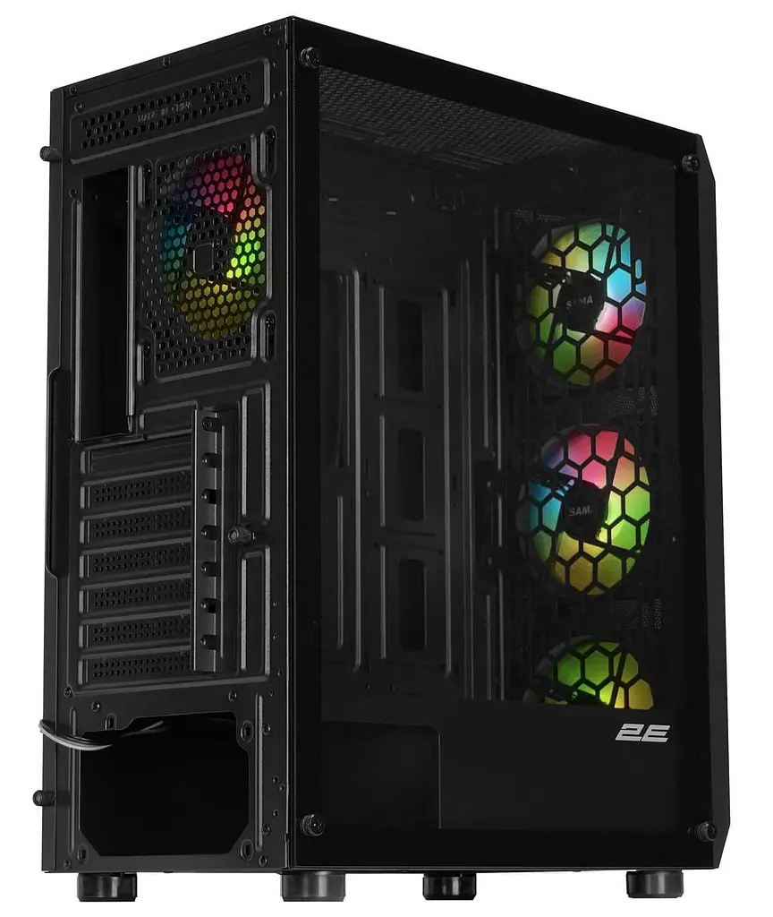 Корпус 2E GAMING Aruba G3313B ARGB без блока питания, черный (2E-G3313B) - фото 3