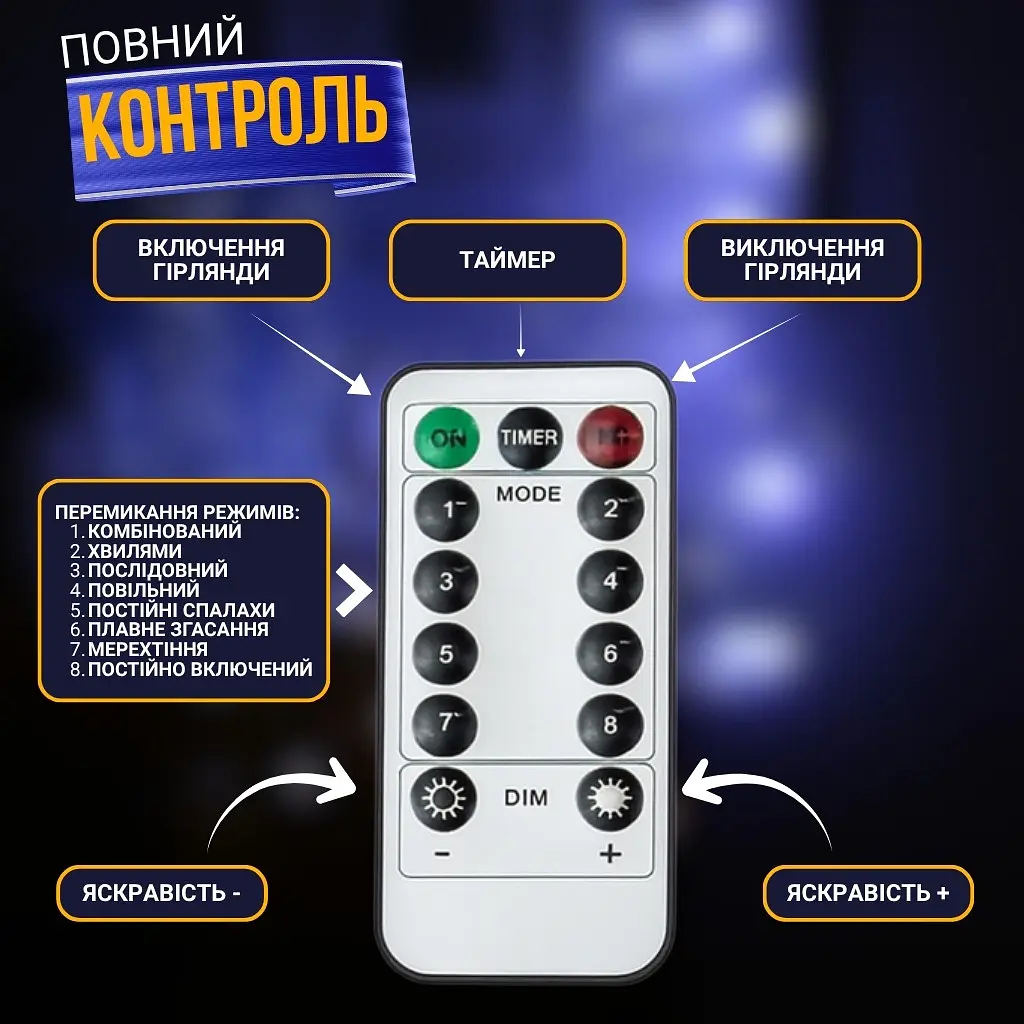 Гірлянда Кінський хвіст від USB 5 метрів - фото 5