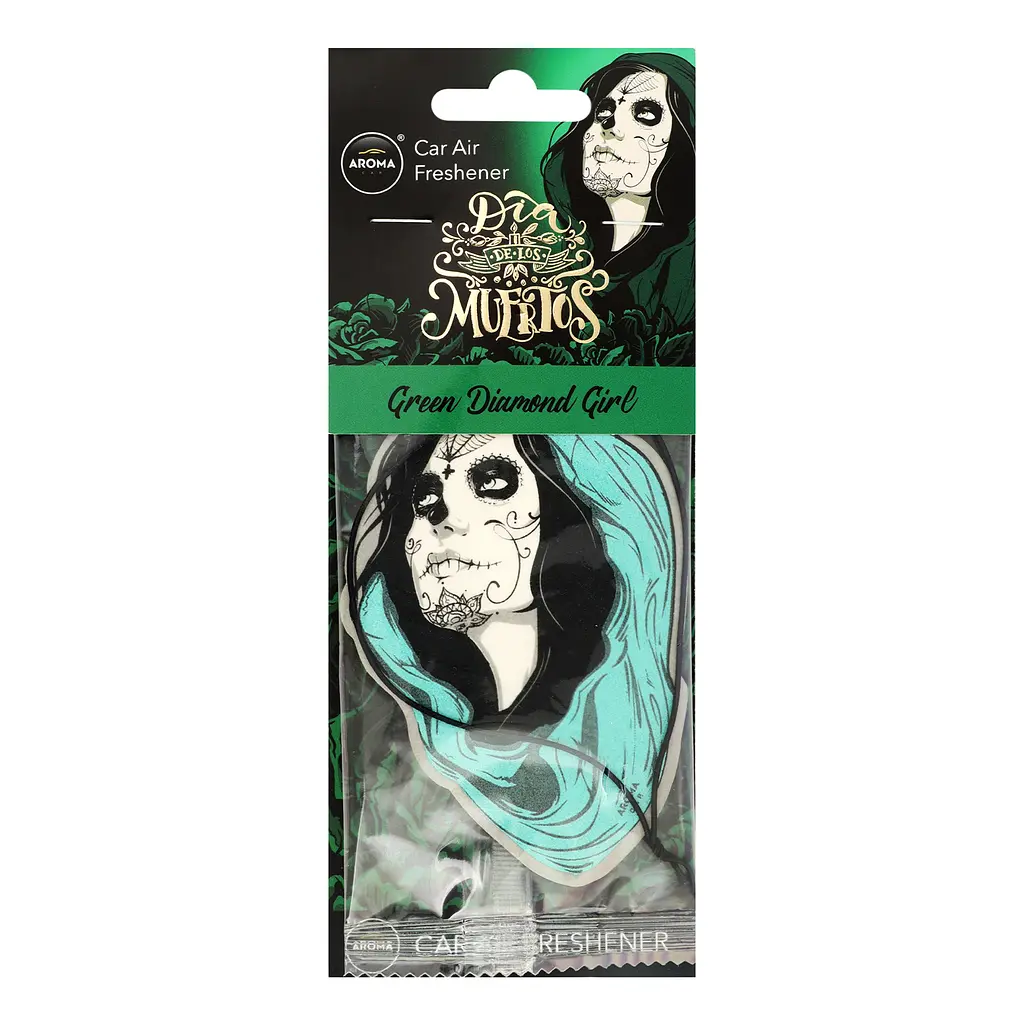 Ароматизатор Aroma Car Dia De Los Muertos Green Diamond Girl - фото 2