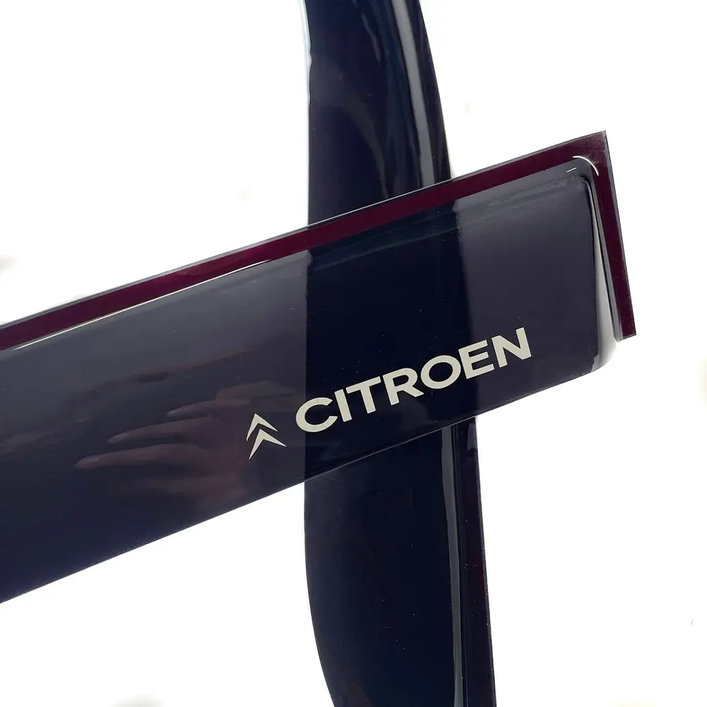 Дефлектори вікон ветровики для Citroen Berlingo II 2008-2018 Скотч 3M 2 шт Voron Glass - фото 2