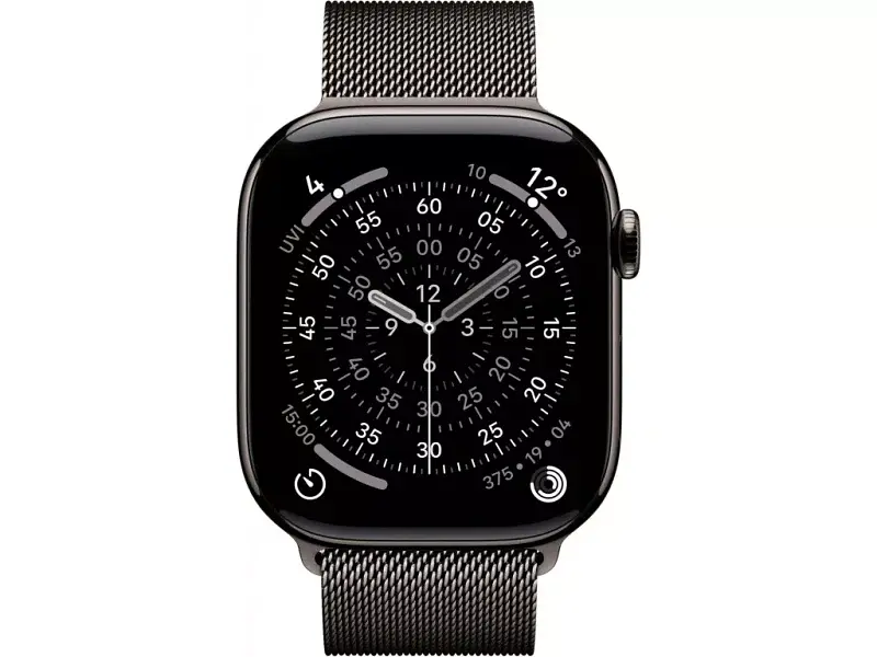 Смарт-годинник Apple Watch Series 11 GPS + Cellular 46mm Slate Tit. Case w. Slate Milanese Loop - S/M (MFD34) - фото 2