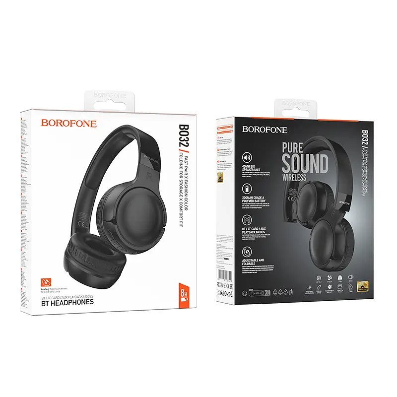 Накладные беспроводные наушники Borofone BO32 Show - фото 4