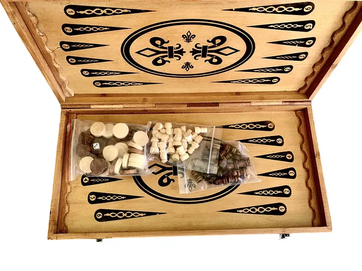 Нарды, шахматы, шашки 40х20 см - фото 2