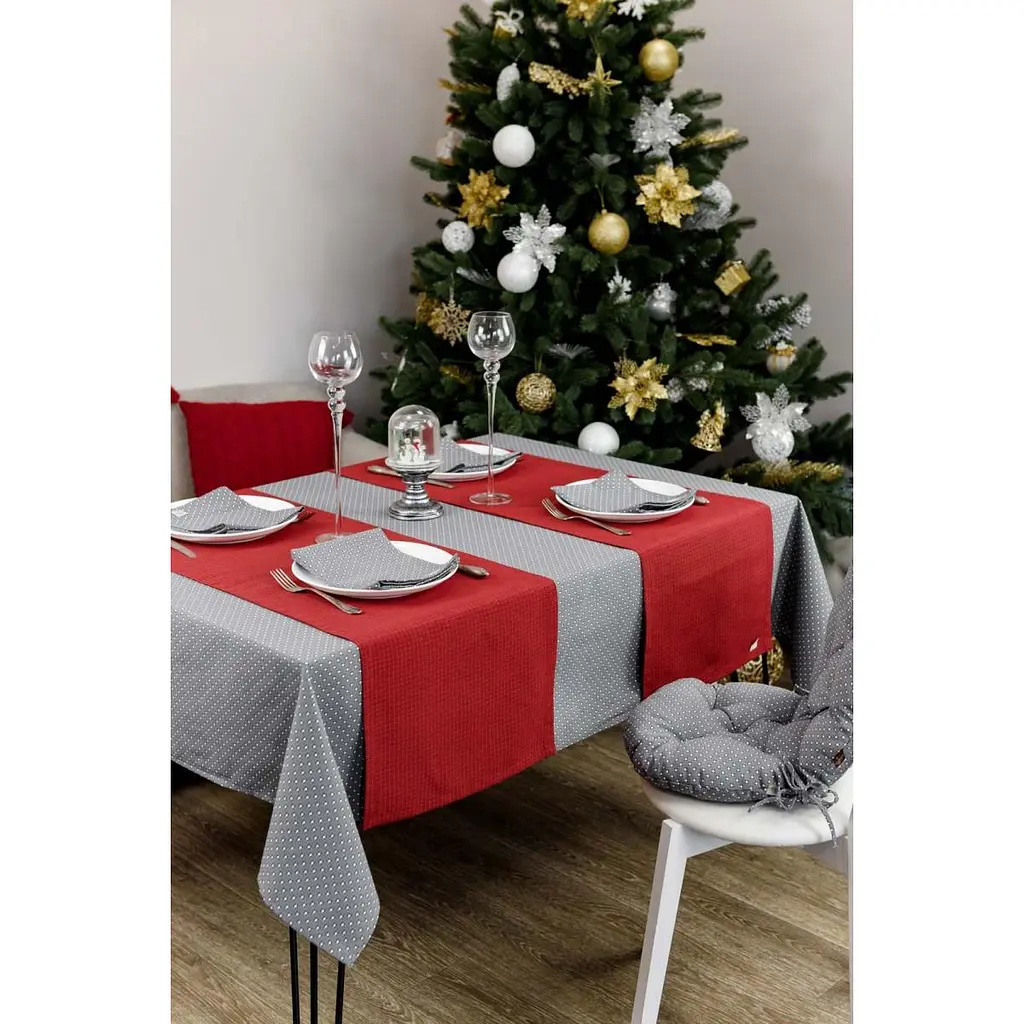 Доріжка Прованс Merry Christmas 140x40 см червона (31478) - фото 3