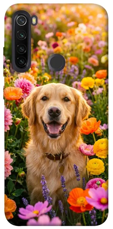 TPU чохол Demsky Flowery labrador для Xiaomi Redmi Note 8T