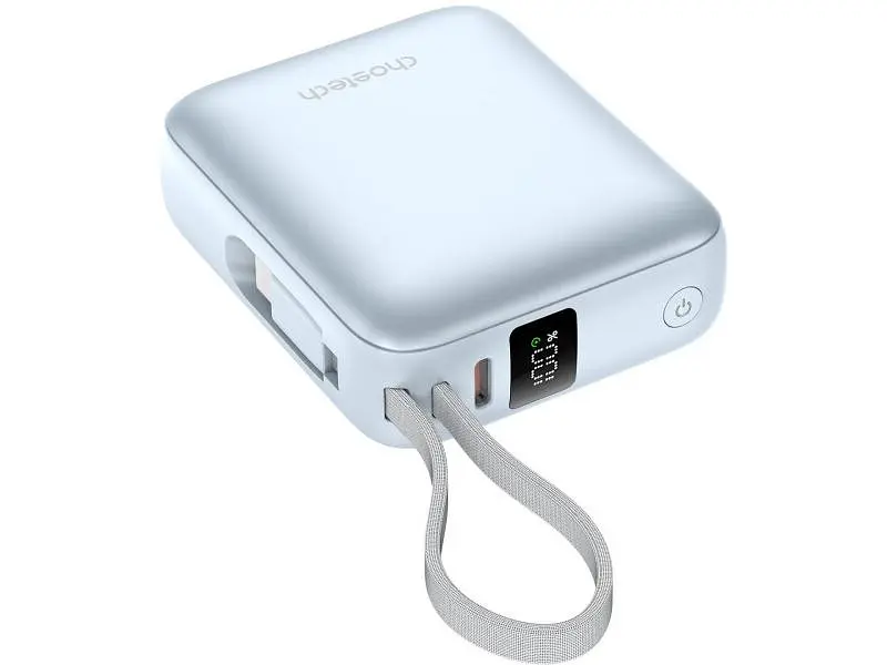 Зовнішній акумулятор (Power Bank) Choetech B832 10000mAh 35W Light Blue (B832-LBE) - фото 3