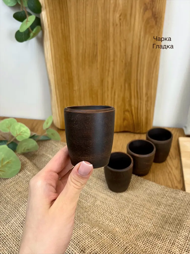 Столовый сервиз подарочный керамической (глиняной) посуды Гладкий - фото 5