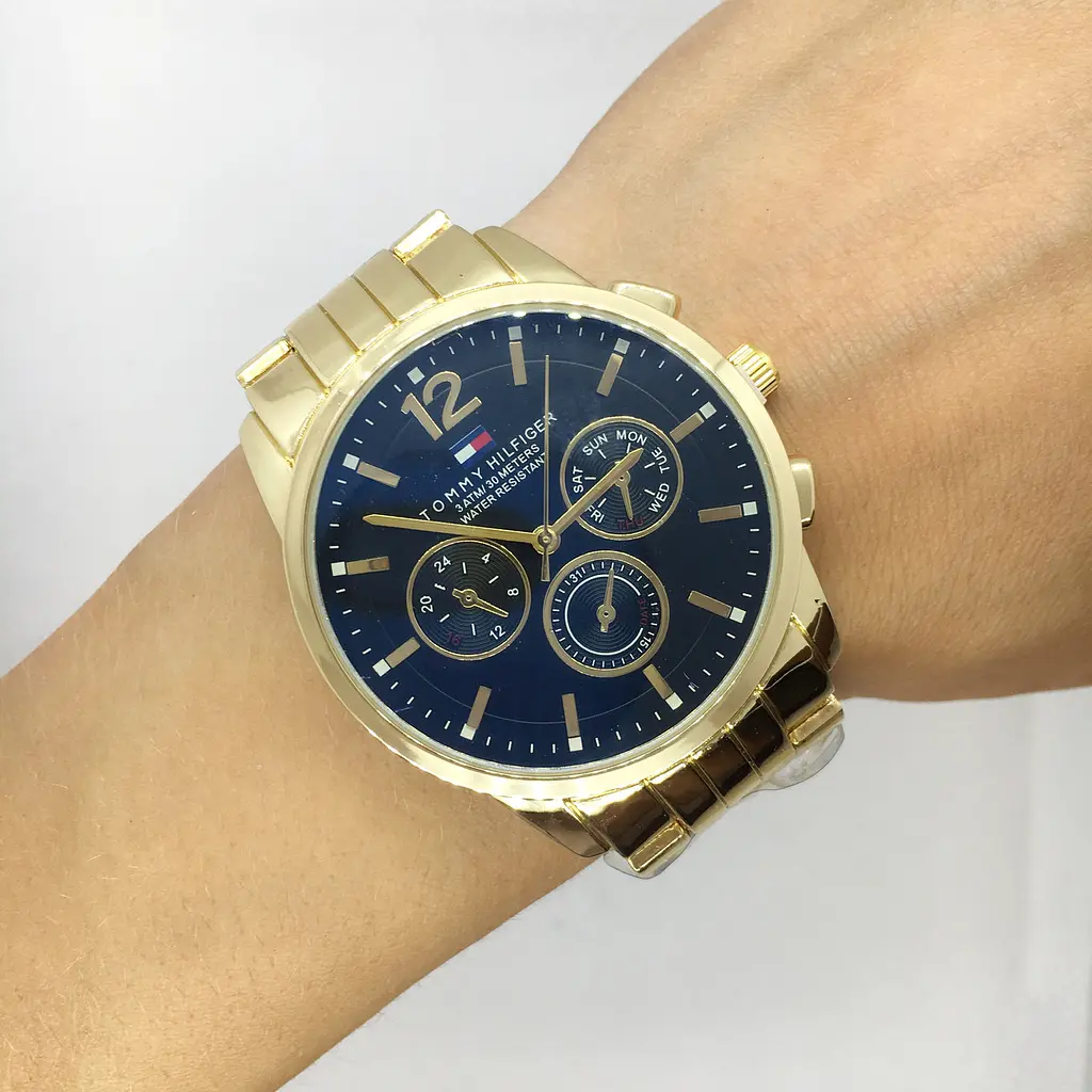 Наручний годинник чоловічий Clockhouse Tommy Hilfiger Золотистий (IBW743YB) - фото 5