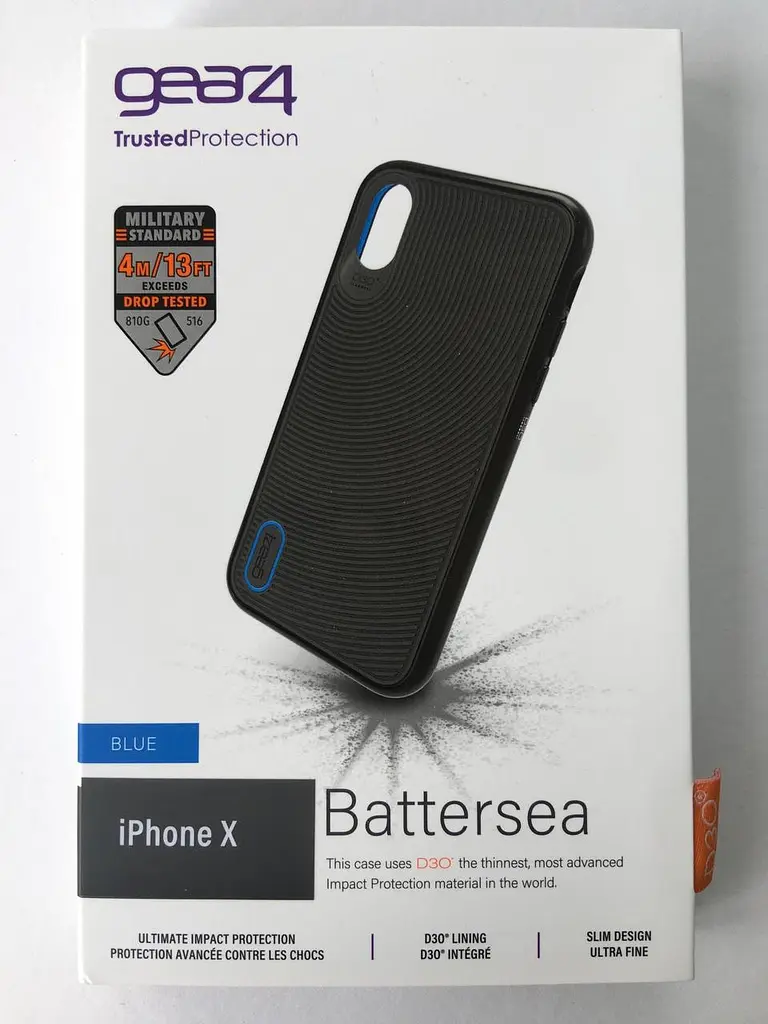 Протиударний чохол GEAR4 Battersea D3O для iPhone X/XS Black Blue - фото 5