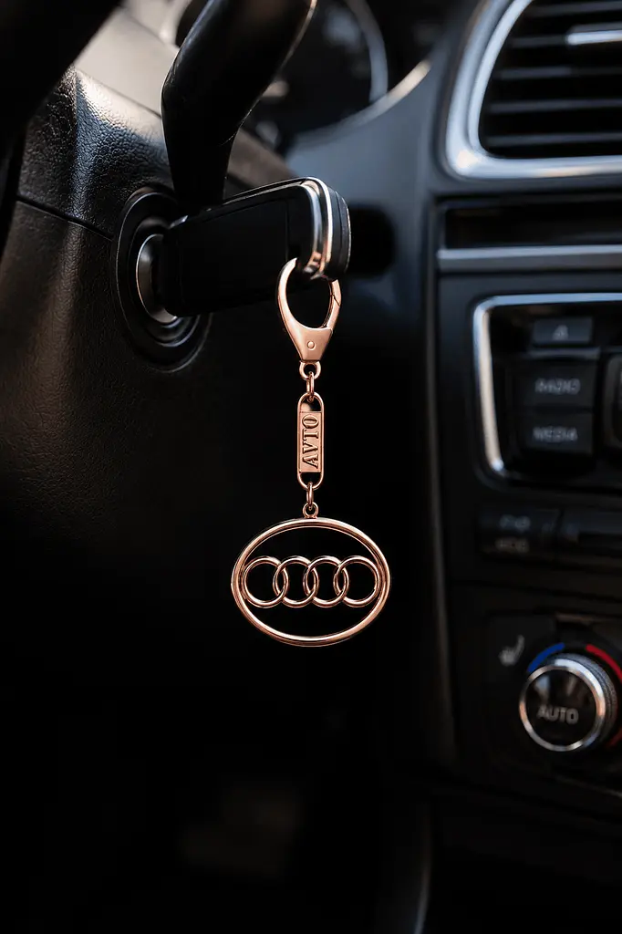 Брелок з червоного золота Audi (Ауді) (з9004.1) - фото 2