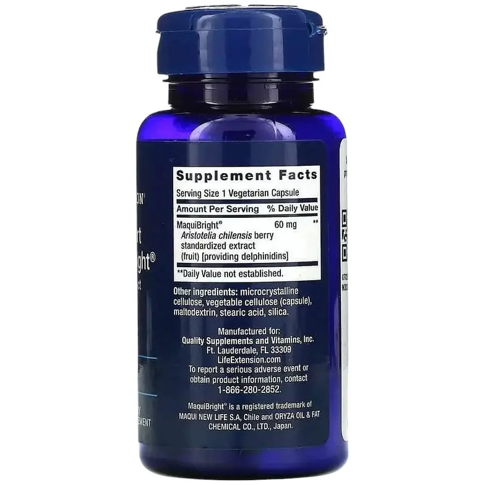 Захист очей Life Extension Tear Support ягідний екстракт 60 мг 30 капсул - фото 2