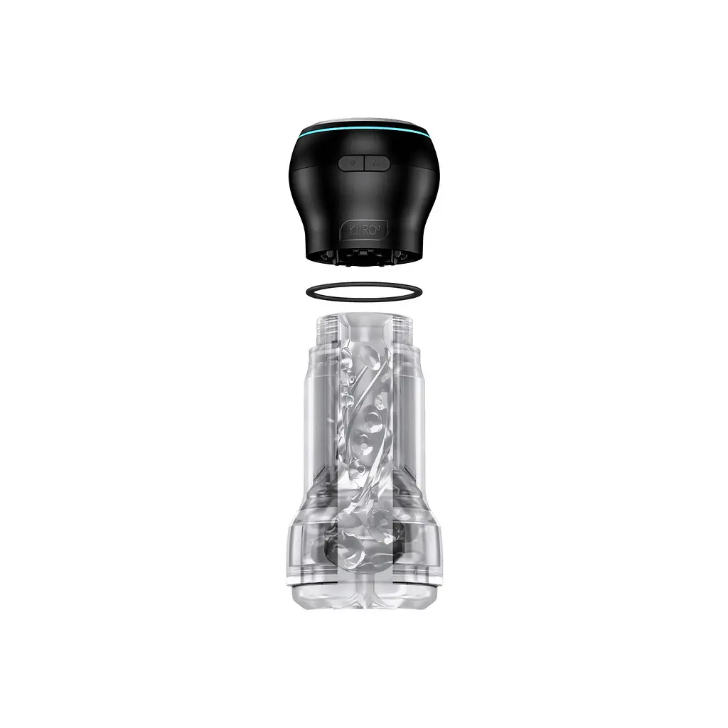 Мастурбатор Kiiroo Feel Pocket Crystal зі всмоктувальною інтерактивною насадкою PowerBlow Combo Set - фото 2