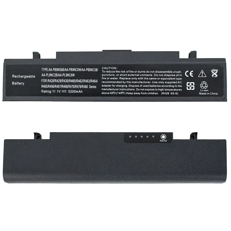 Батарея для ноутбука Samsung R522 (R420 R460 R522 R528 R530 RV408 RV410 X360 X460) 11.1V 5200mAh Чорний - фото 2