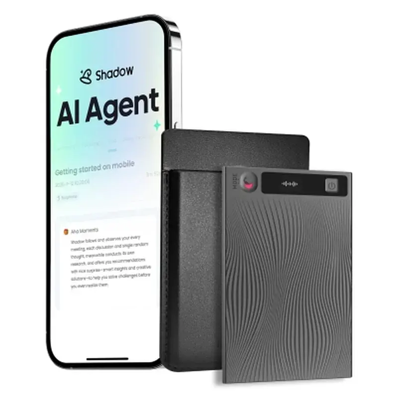 Цифровий диктофон Mobvoi TicNote with IA Shadow 64GB Black (NE-79) - фото 2