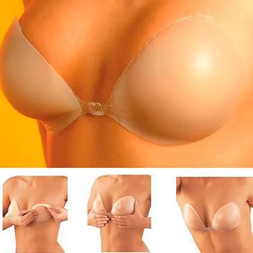 Силіконовий бюстгальтер невидимка freebra, розмір D - фото 3