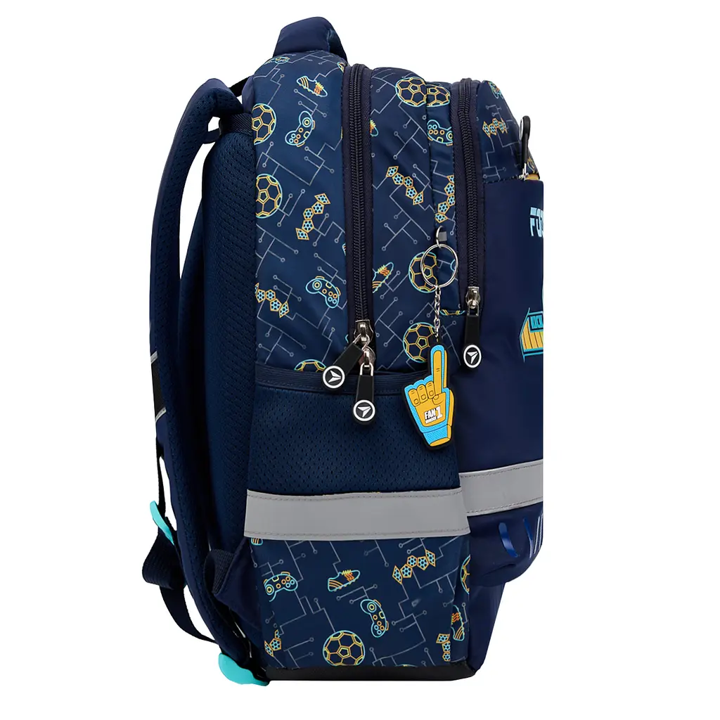 Рюкзак шкільний YES S-52 Ergo Football Gamer 36х28х13 см Різнокольоровий (559891) - фото 2