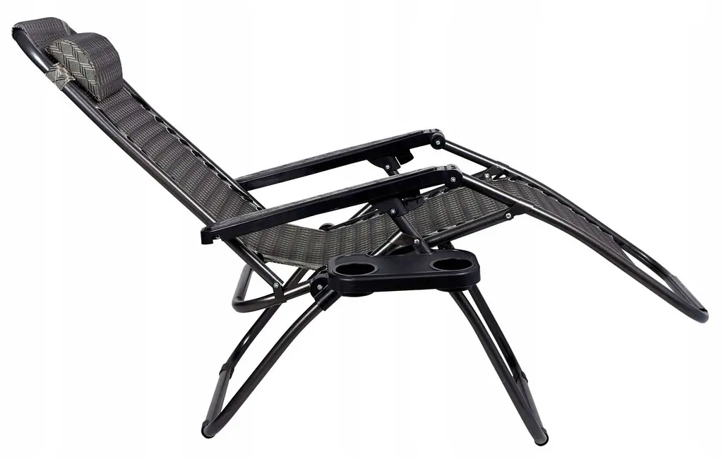 Шезлонг пляжный розкладний Jumi Zero Gravity переносний розкладне крісло ліжко для відпочинку - фото 5