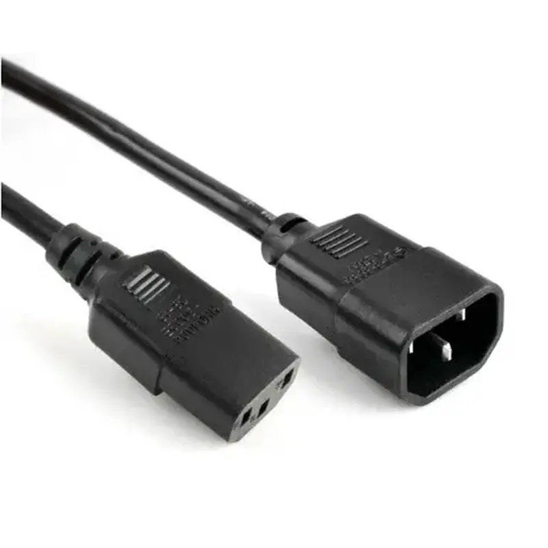 Кабель живлення вторинний OEM PC-monitor 1.8m 0.75 мм Iec C13-C14 - фото 2