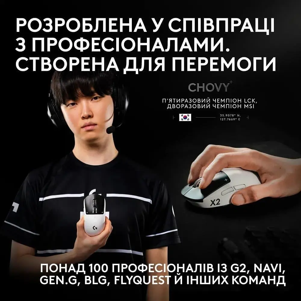 Миша Logitech PRO X2 SUPERSTRIKE Lightspeed (910-007776) - фото 6