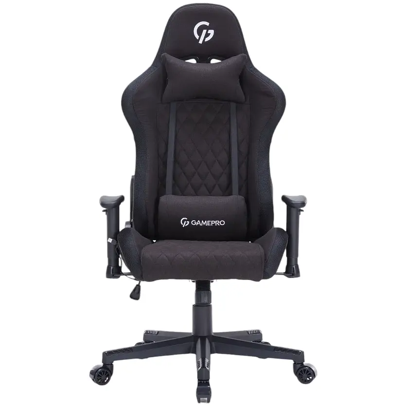 Игровое кресло GamePro RGB Size L Fabric Black (GC700FB) - фото 10