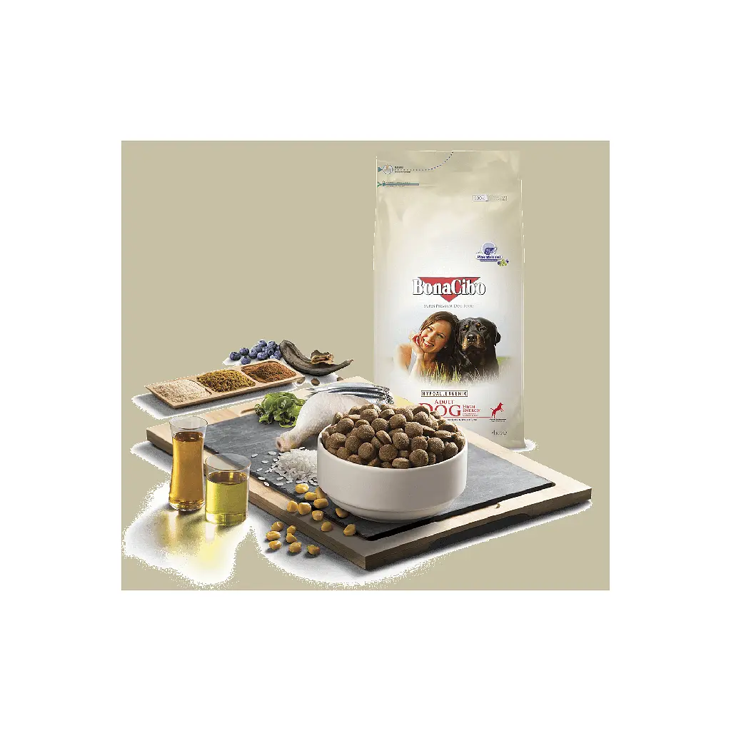 Сухий корм для собак BonaCibo Adult Dog High Energy Chicken&Rice with Anchovy 4 кг (8694686406175) - фото 2
