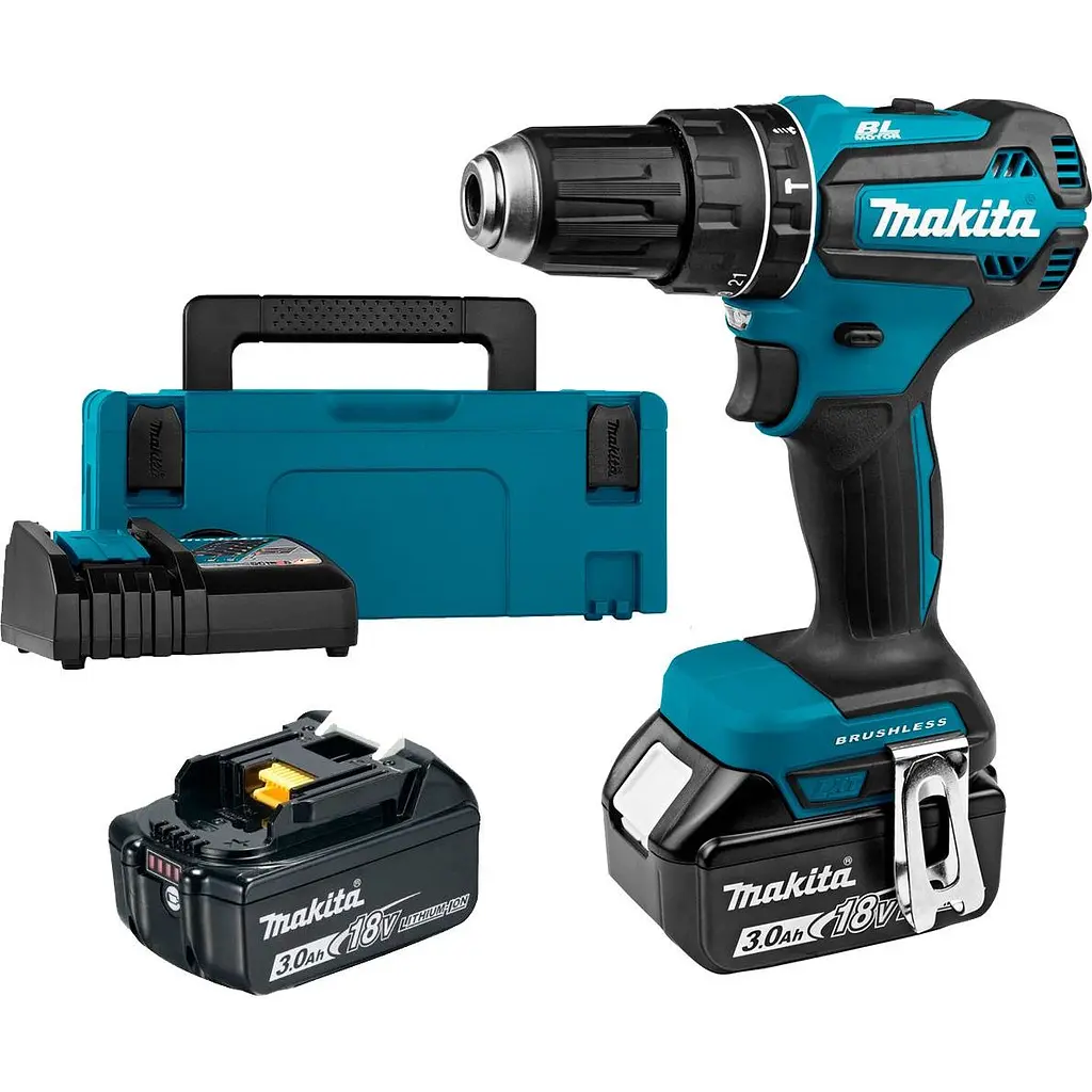 Дриль-шуруповерт Makita DHP485RFJ 18V 2x3Ah [89339] - фото 6
