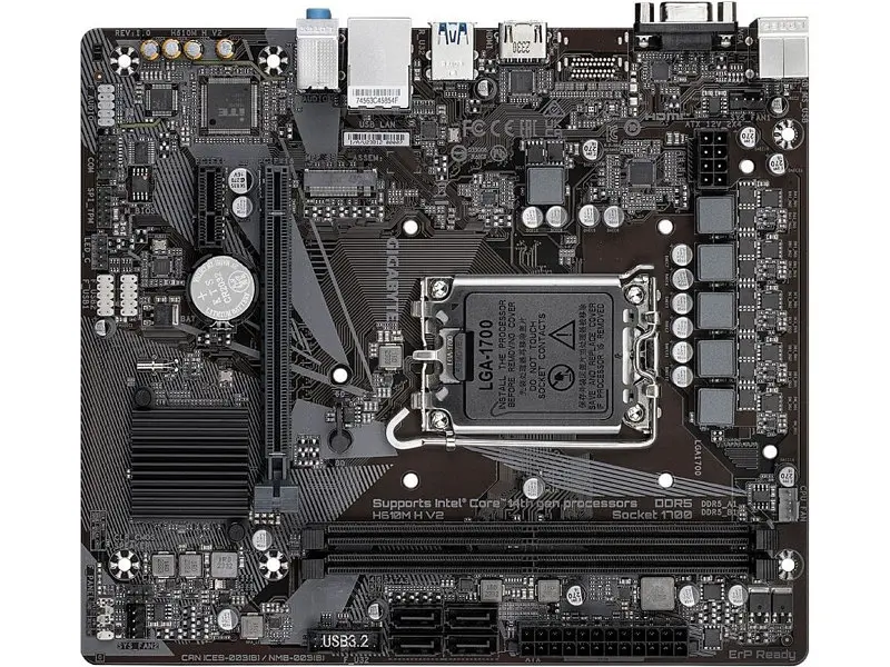 Материнська плата Gigabyte H610M H V2 - фото 3