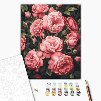 Картина за номерами: Запашний кущ піонів Brushme BS54275 Різнокольоровий shop (9995482361125) - фото 2