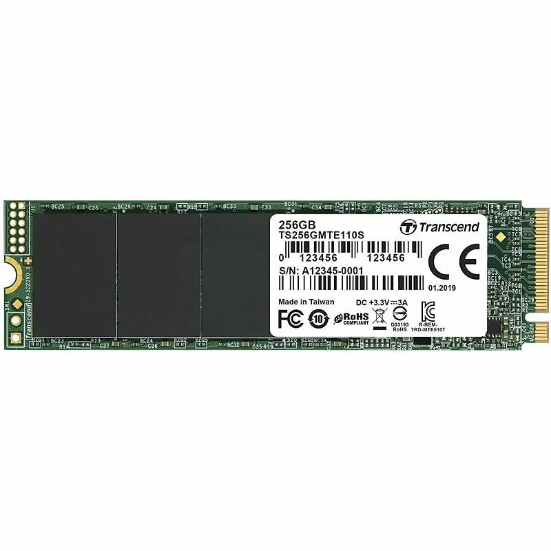 Накопичувач SSD Transcend m.2 NVMe 256Gb 110S 250 240 (TS256GMTE110S) Б/в