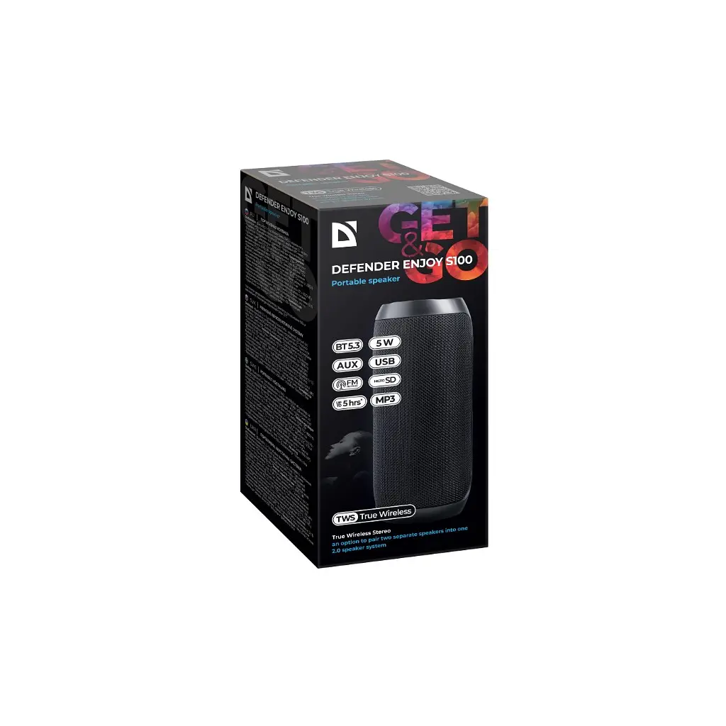 Акустична система Defender Enjoy S100 Bluetooth Black (65101) - фото 6
