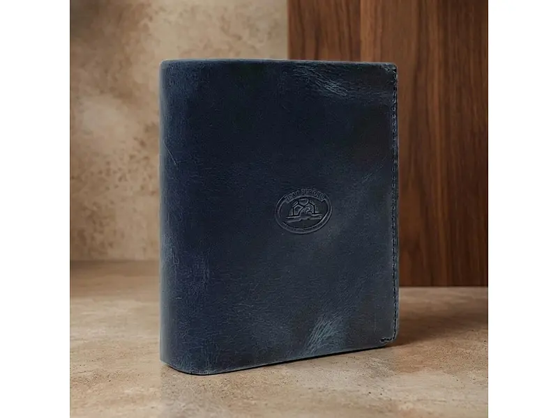 Чоловічий портмоне Arno 1165 blue Темно-синій 9x10,5x2 см TONY PEROTTI acs0032408 - фото 4