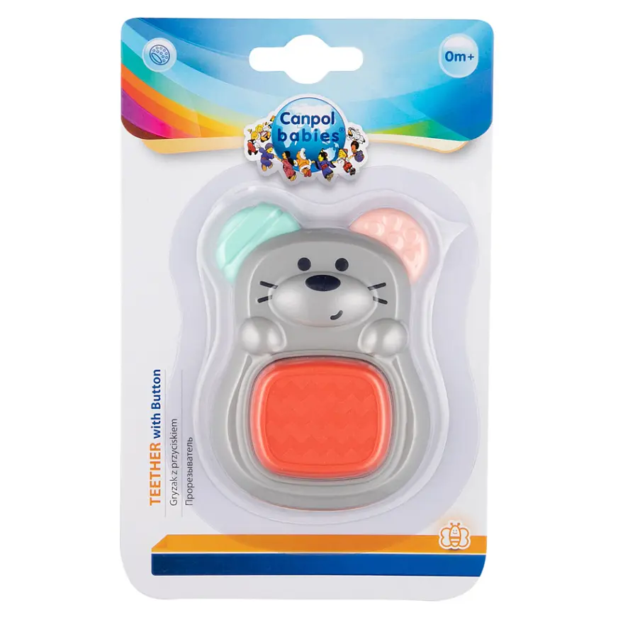 Игрушка-прорезыватель Canpol babies Мышка, с пищалкой (5/202) - фото 2